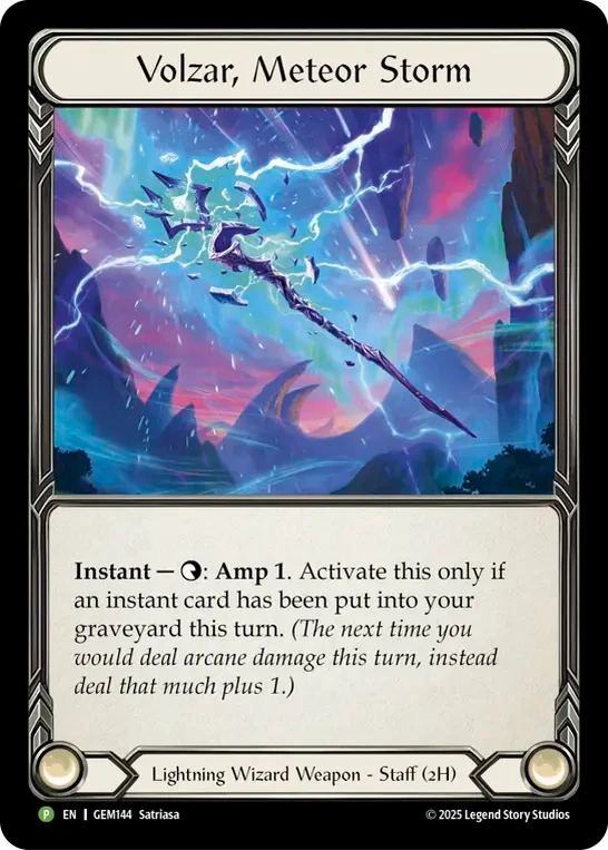 Volzar, Meteor Storm