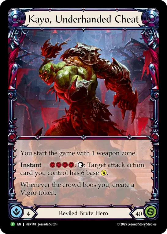 Kayo, Underhanded Cheat