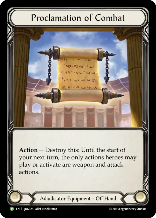 Proclamation of Combat
