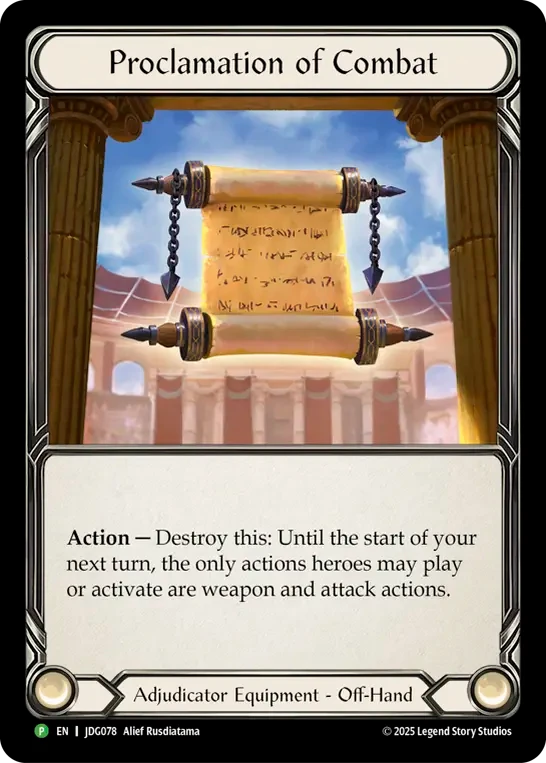 Proclamation of Combat