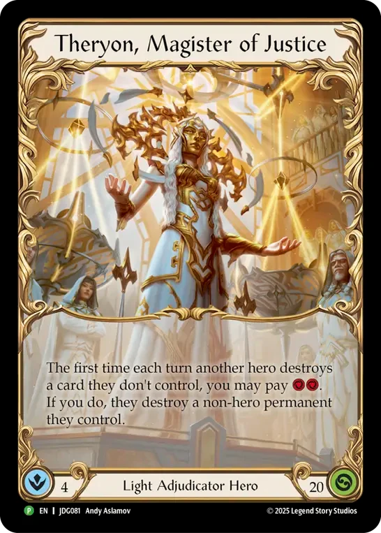Theryon, Magister of Justice
