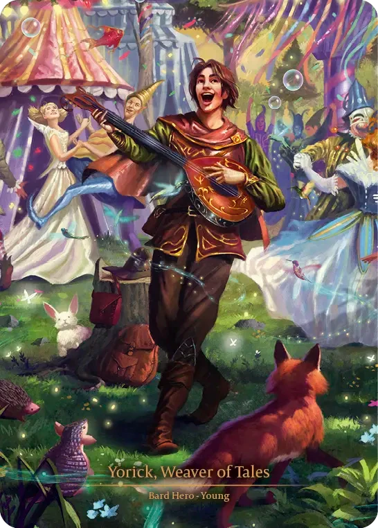 Yorick, Weaver of Tales — other side
