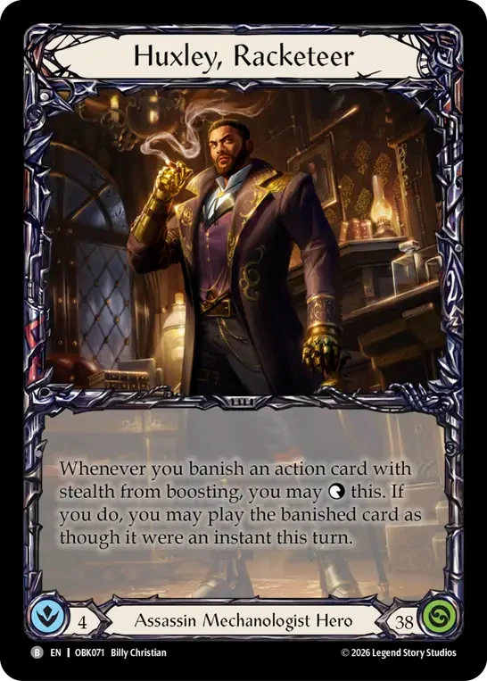 Huxley, Racketeer