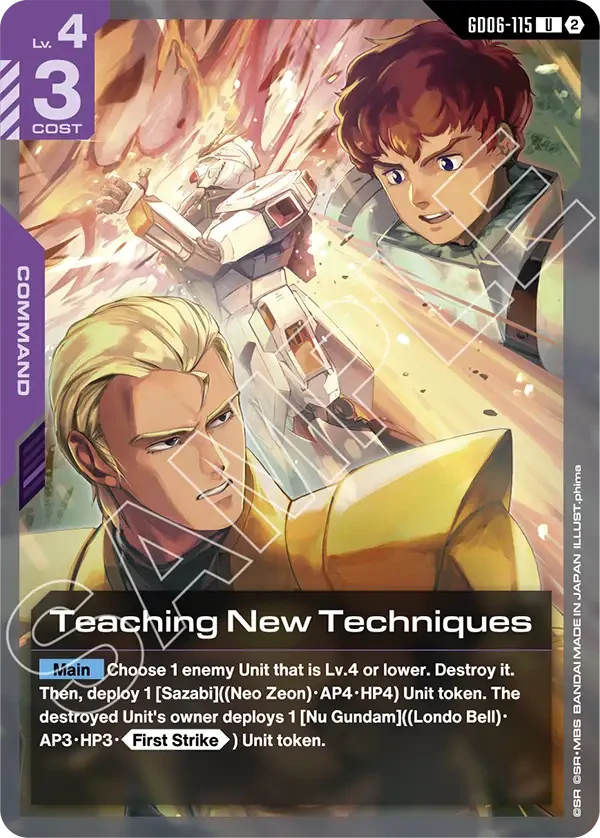 Teaching New Techniques