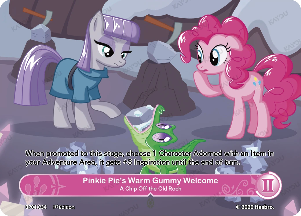 Pinkie Pie’s Warm Gummy Welcome-A Chip Off the Old Rock