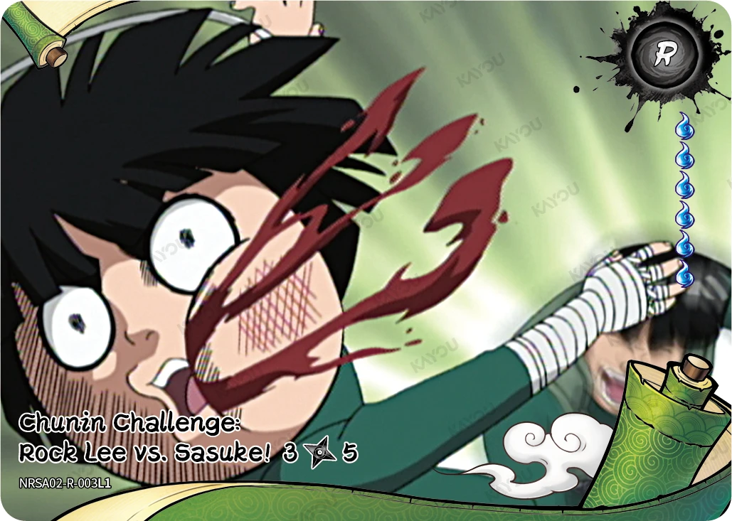 Chunin Challenge: Rock Lee vs. Sasuke! 3/5