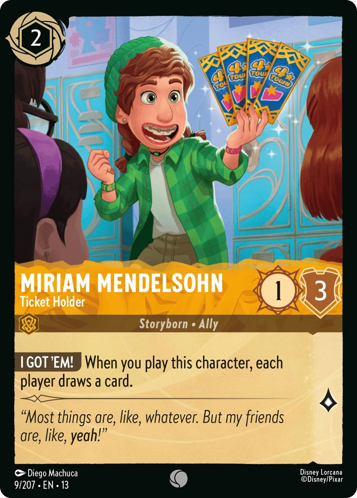Miriam Mendelsohn - Ticket Holder