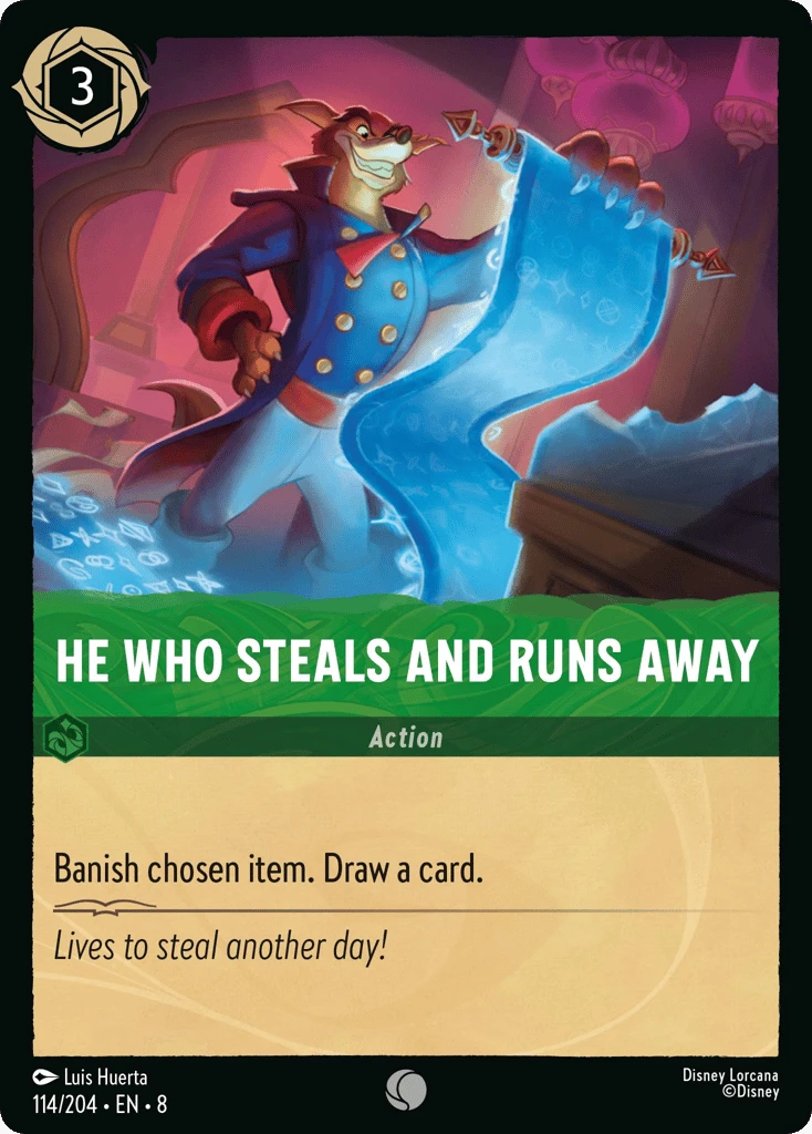 He Who Steals and Runs Away