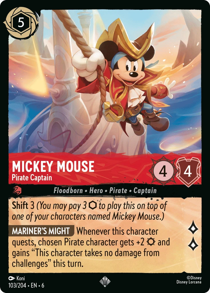 Mickey Mouse - Pirate Captain