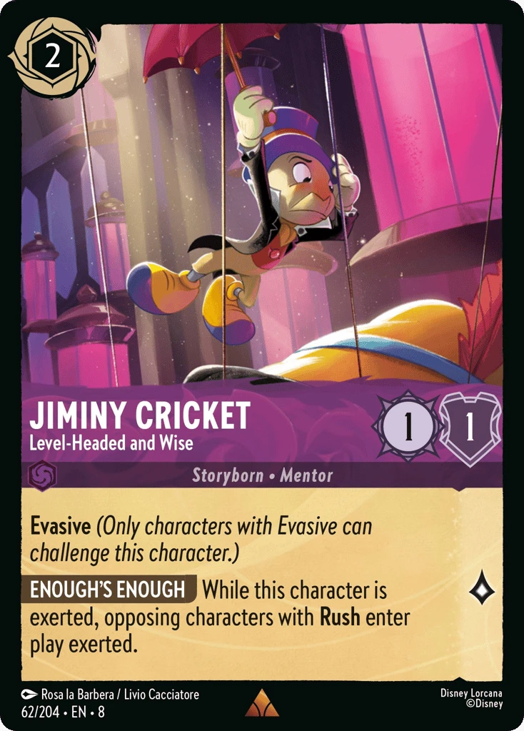 Jiminy Cricket - Level-Headed and Wise