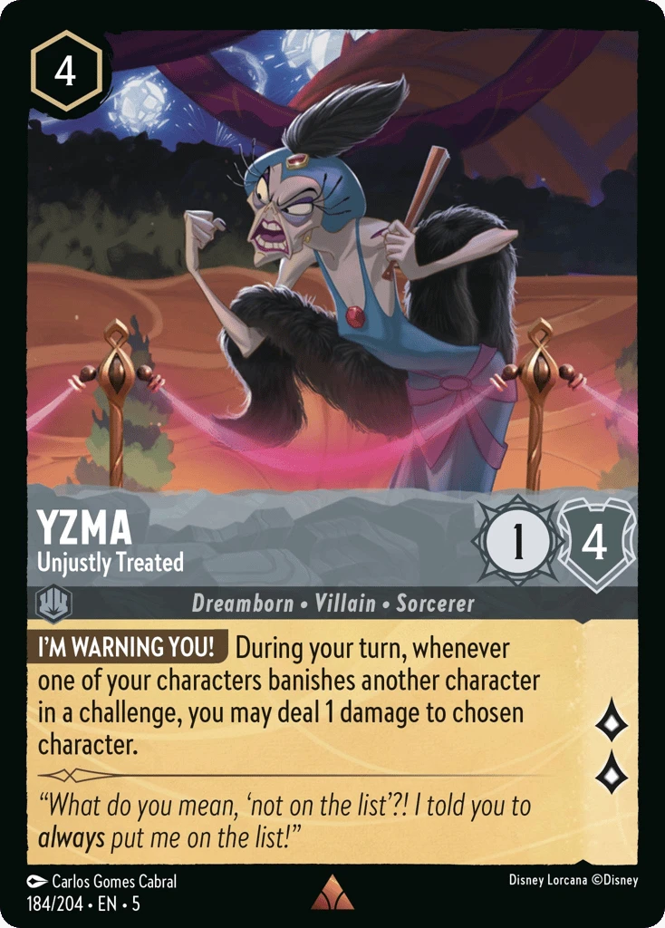 Yzma - Unjustly Treated