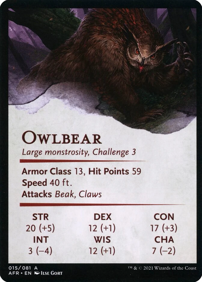 Owlbear // Owlbear — other side