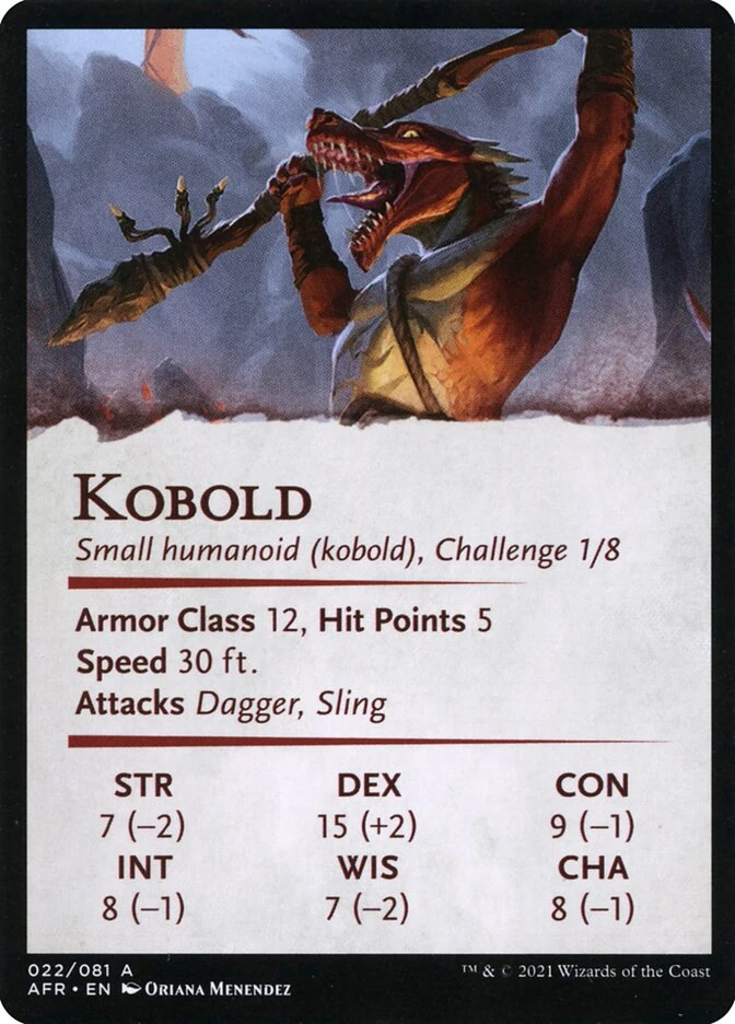 Minion of the Mighty // Kobold — other side