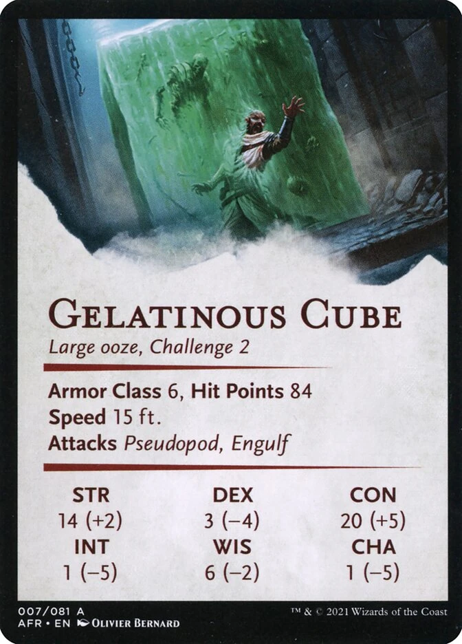 Gelatinous Cube // Gelatinous Cube — other side