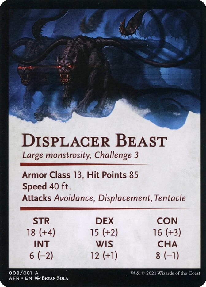 Displacer Beast // Displacer Beast — other side