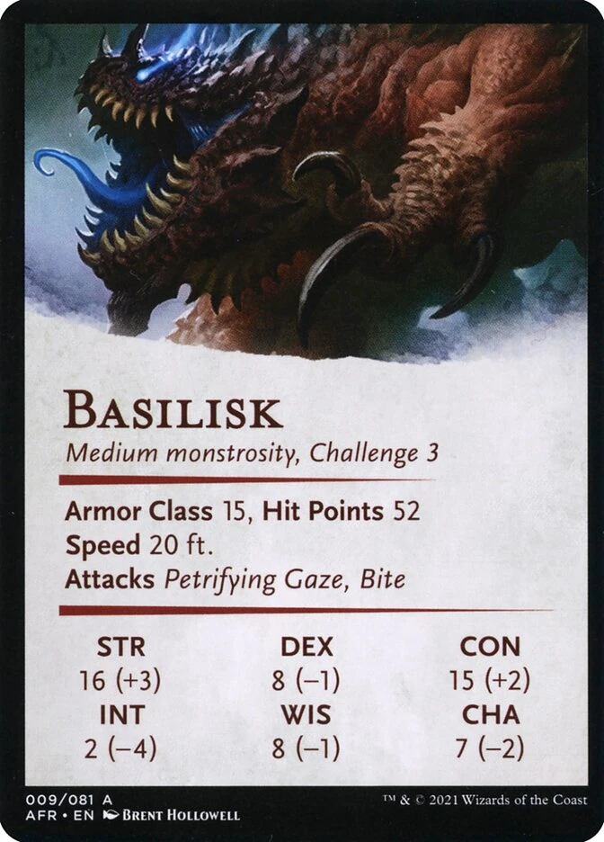 Underdark Basilisk // Basilisk — other side