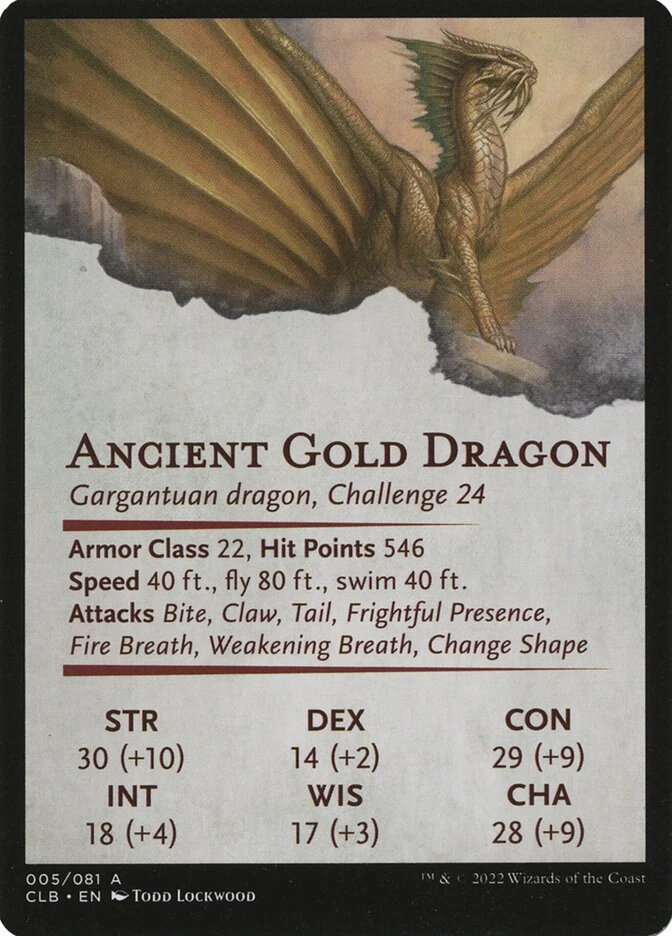 Ancient Gold Dragon // Ancient Gold Dragon — other side