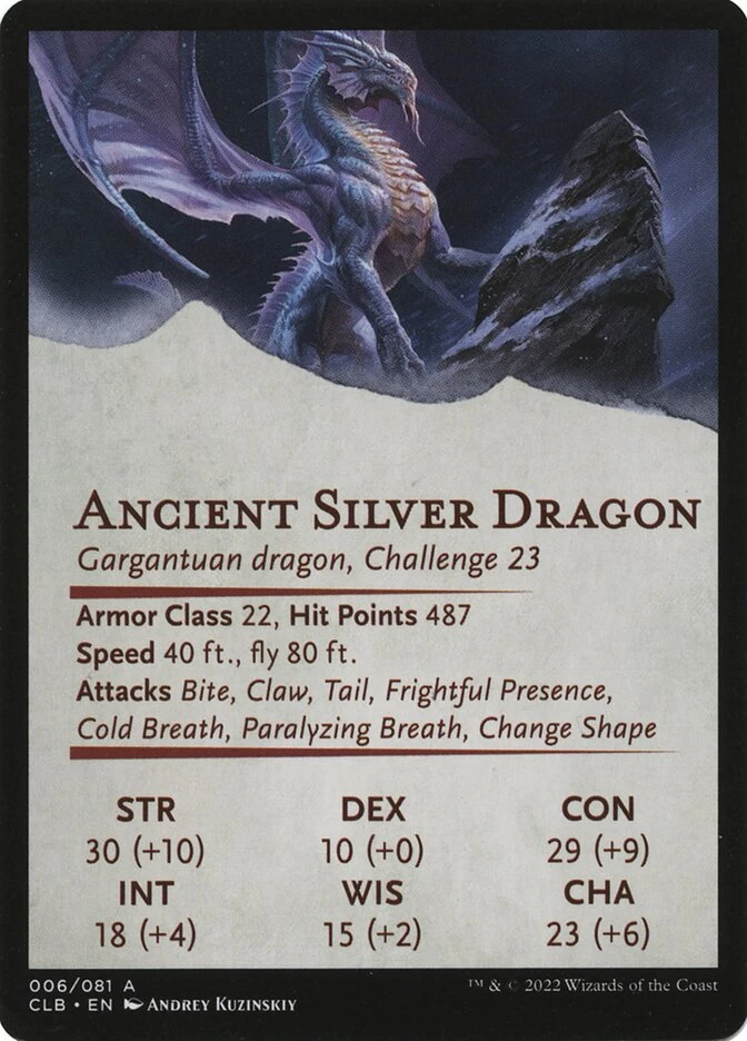 Ancient Silver Dragon // Ancient Silver Dragon — other side