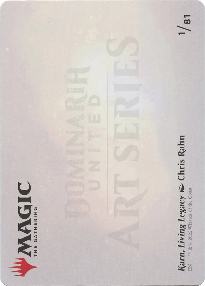 Karn, Living Legacy // Karn, Living Legacy — other side