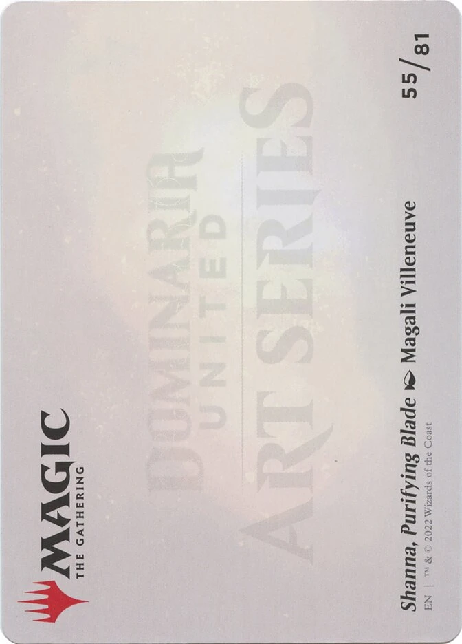 Shanna, Purifying Blade // Shanna, Purifying Blade — other side