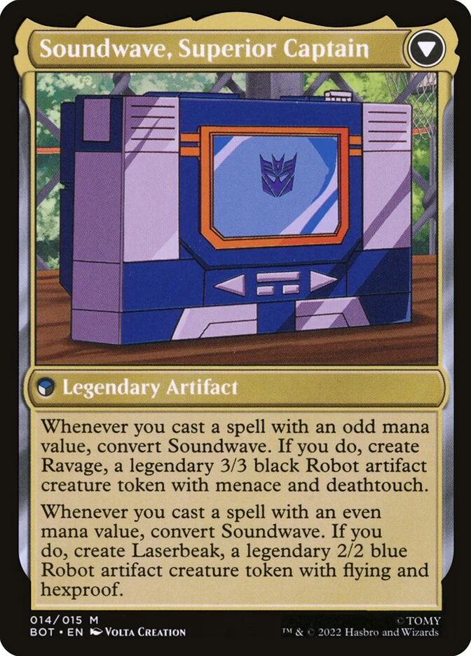 Soundwave, Sonic Spy // Soundwave, Superior Captain — other side