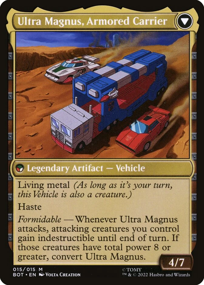 Ultra Magnus, Tactician // Ultra Magnus, Armored Carrier — other side