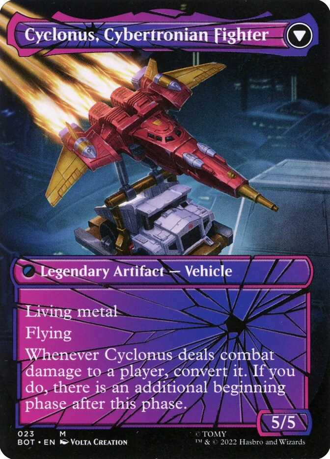 Cyclonus, the Saboteur // Cyclonus, Cybertronian Fighter — other side