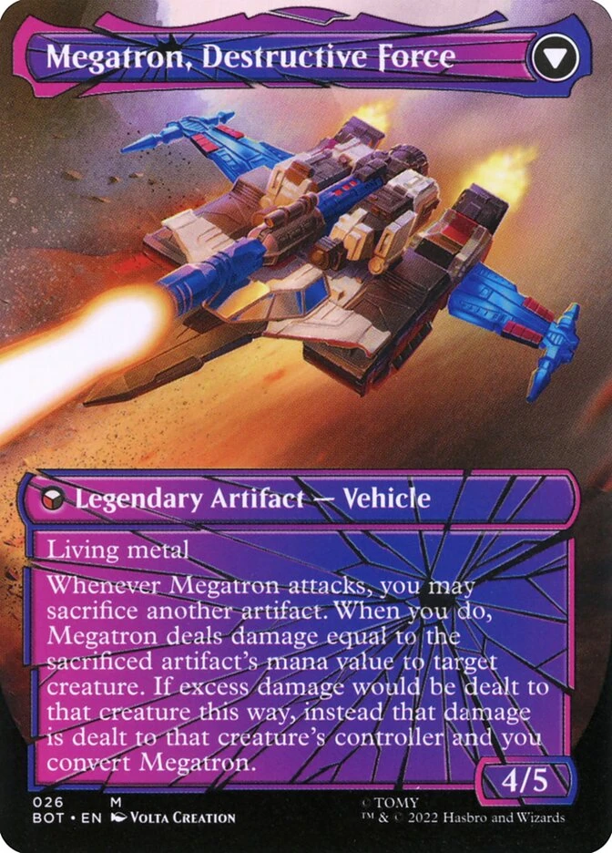 Megatron, Tyrant // Megatron, Destructive Force — other side
