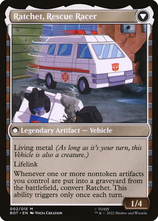 Ratchet, Field Medic // Ratchet, Rescue Racer — other side