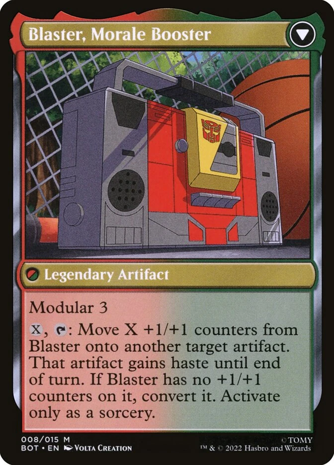 Blaster, Combat DJ // Blaster, Morale Booster — other side