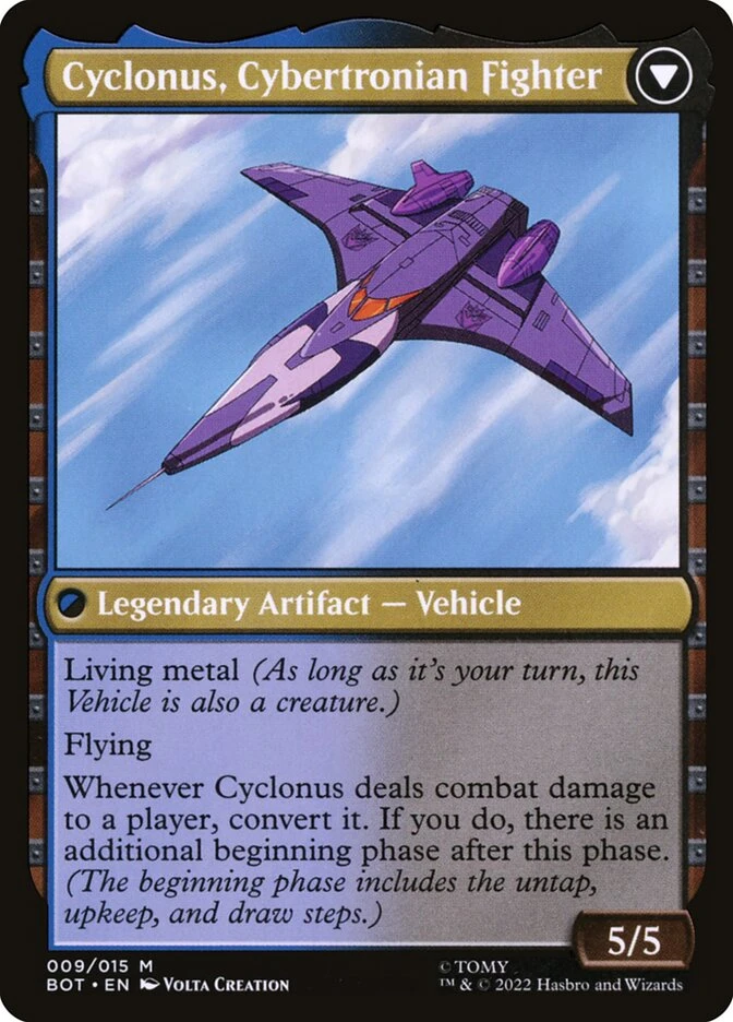 Cyclonus, the Saboteur // Cyclonus, Cybertronian Fighter — other side