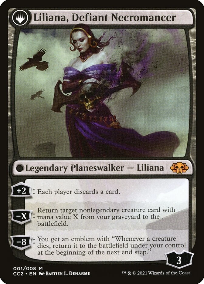 Liliana, Heretical Healer // Liliana, Defiant Necromancer — other side