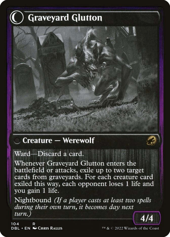 Graveyard Trespasser // Graveyard Glutton — other side