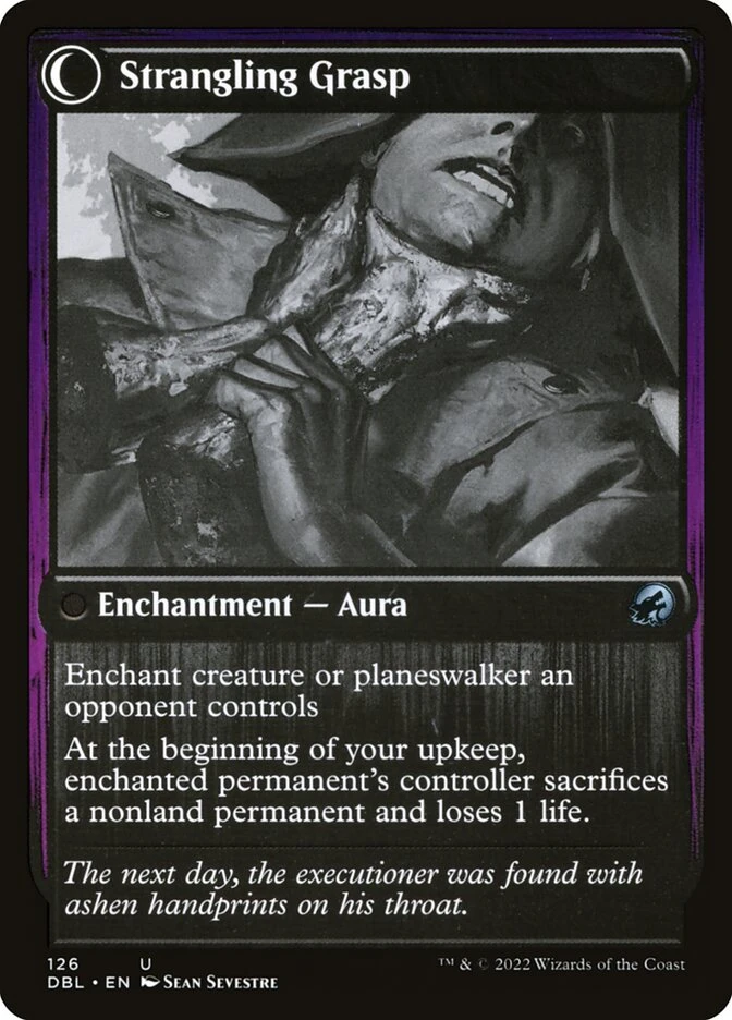 Vengeful Strangler // Strangling Grasp — other side