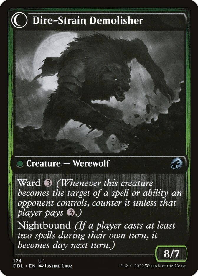 Burly Breaker // Dire-Strain Demolisher — other side