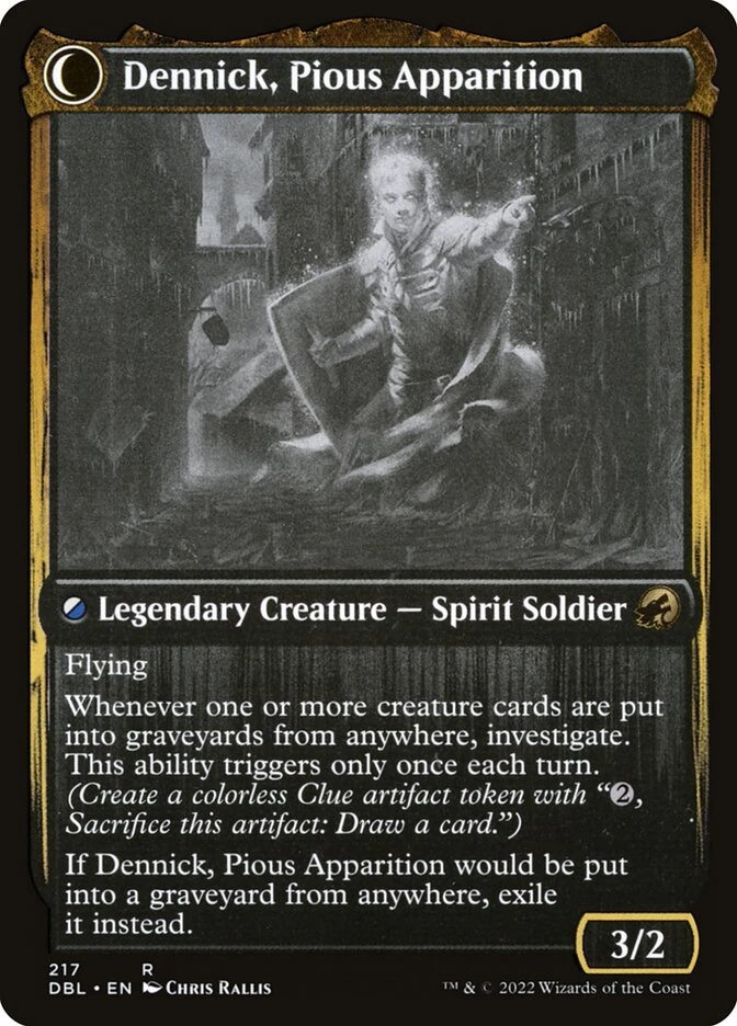 Dennick, Pious Apprentice // Dennick, Pious Apparition — other side