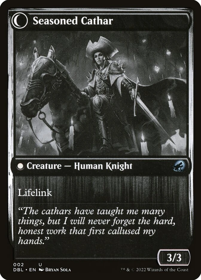 Ambitious Farmhand // Seasoned Cathar — other side