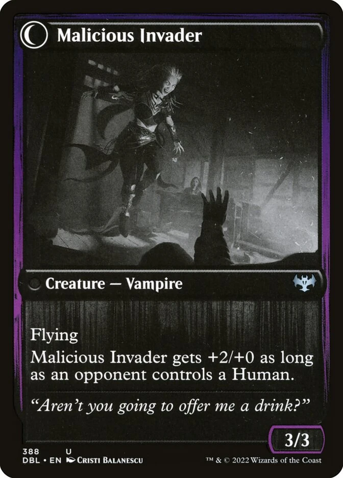 Innocent Traveler // Malicious Invader — other side