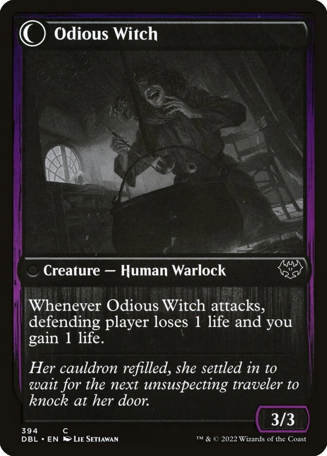 Ragged Recluse // Odious Witch — other side