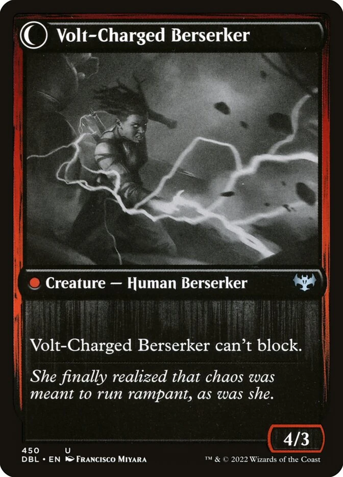 Voltaic Visionary // Volt-Charged Berserker — other side