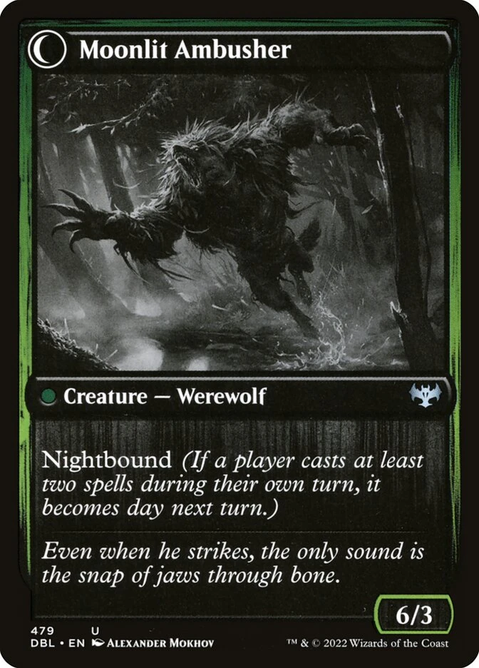 Oakshade Stalker // Moonlit Ambusher — other side