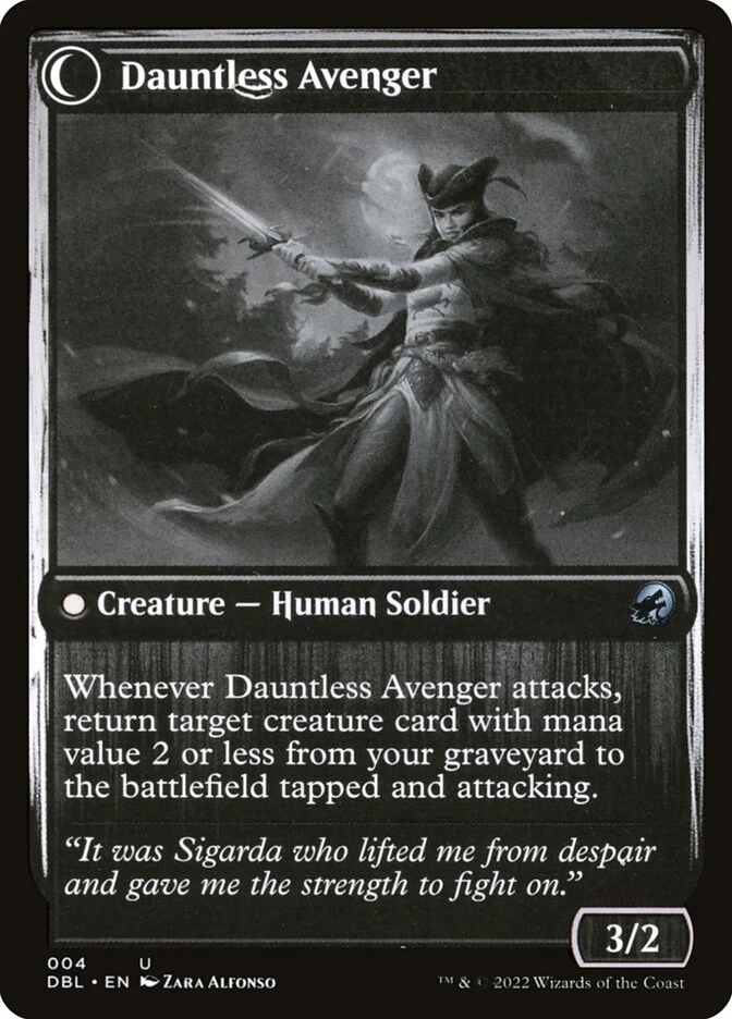Bereaved Survivor // Dauntless Avenger — other side
