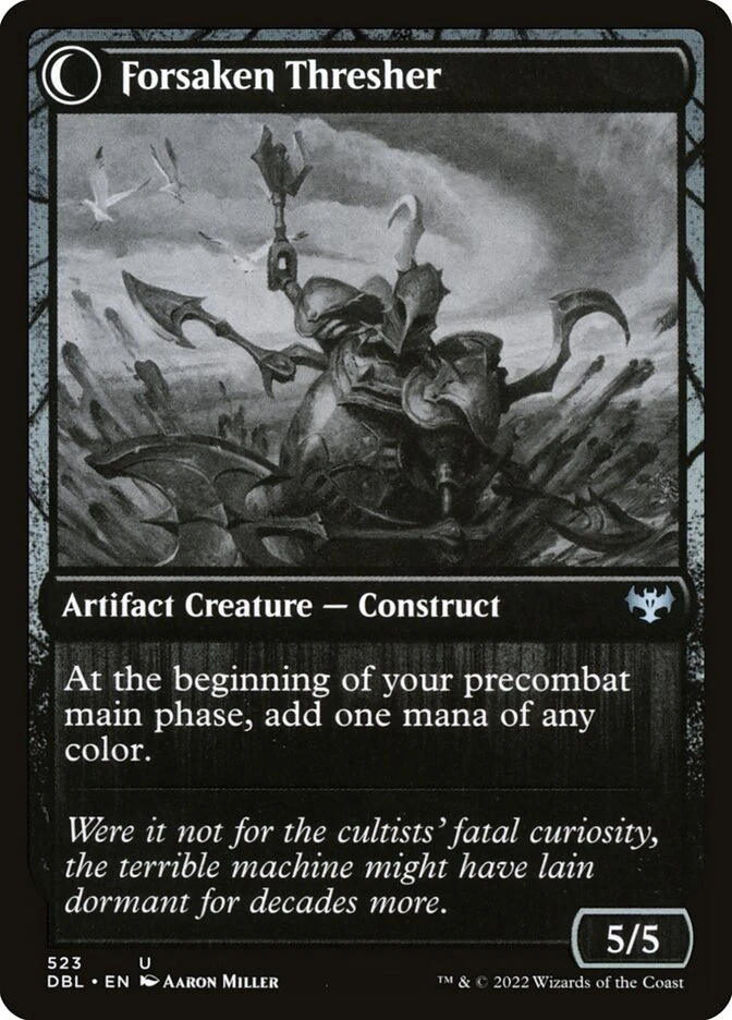 Foreboding Statue // Forsaken Thresher — other side