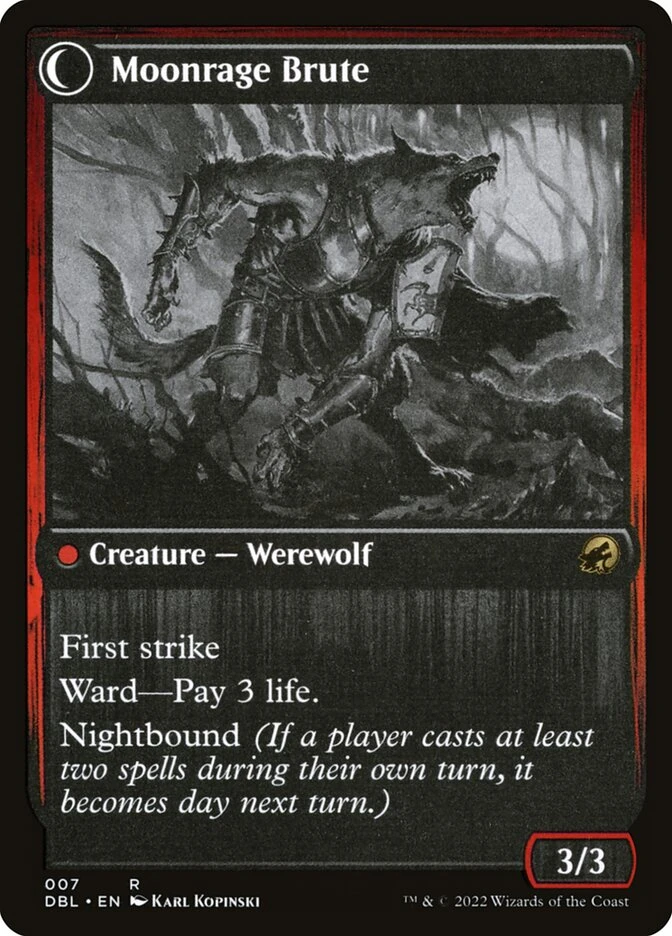 Brutal Cathar // Moonrage Brute — other side