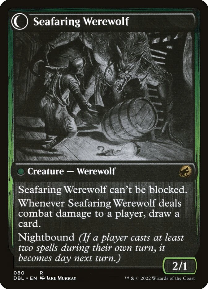 Suspicious Stowaway // Seafaring Werewolf — other side