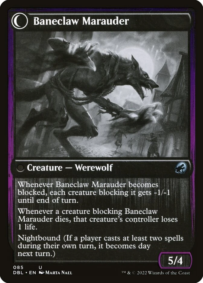 Baneblade Scoundrel // Baneclaw Marauder — other side