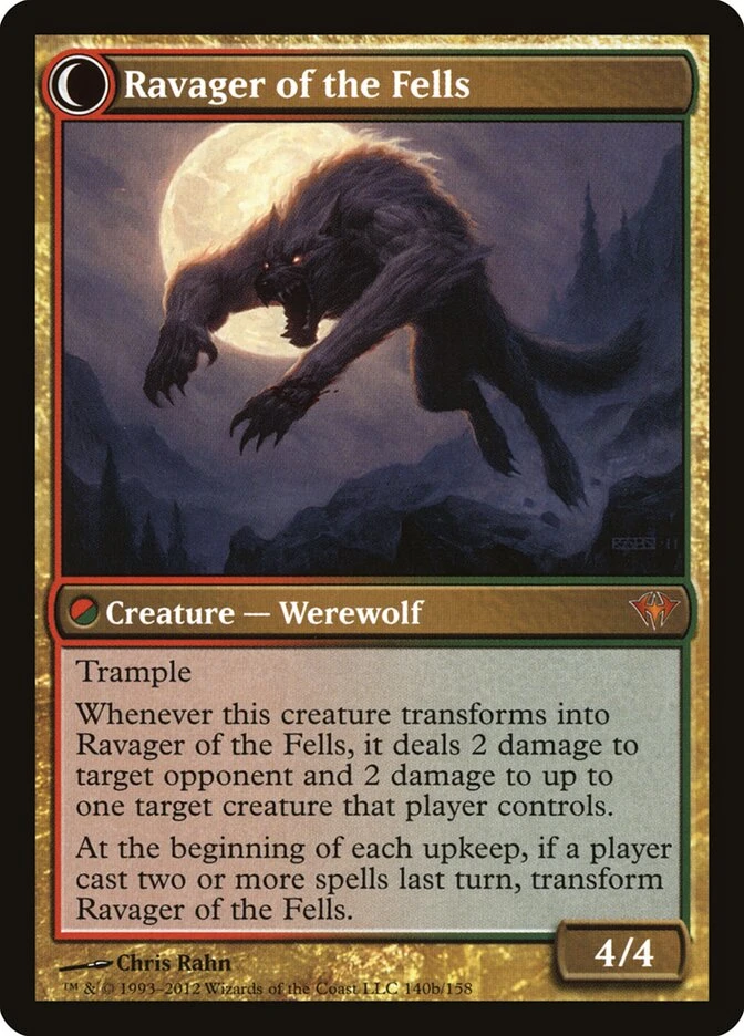Huntmaster of the Fells // Ravager of the Fells — other side