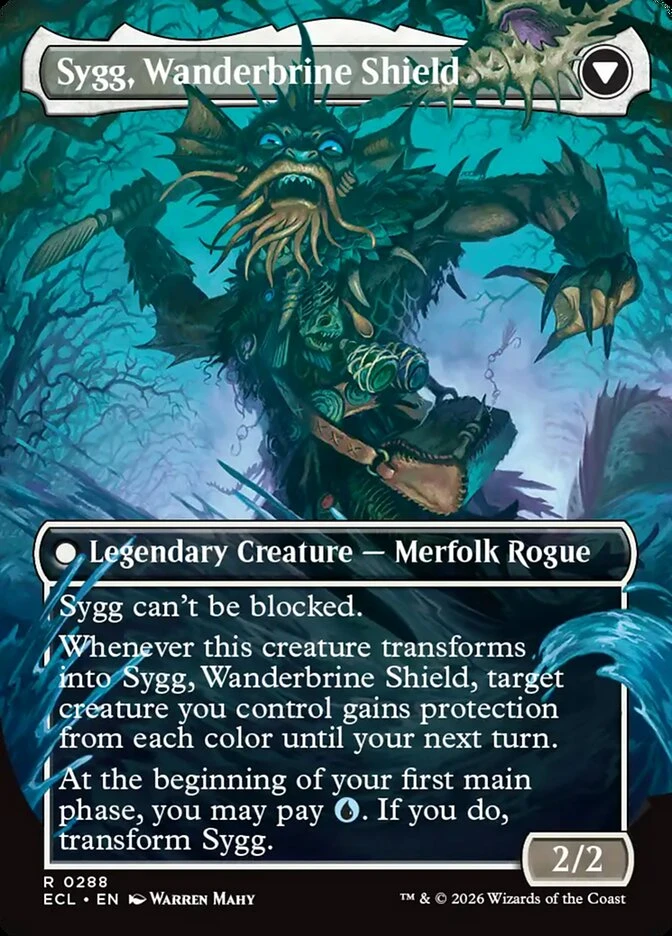 Sygg, Wanderwine Wisdom // Sygg, Wanderbrine Shield — other side