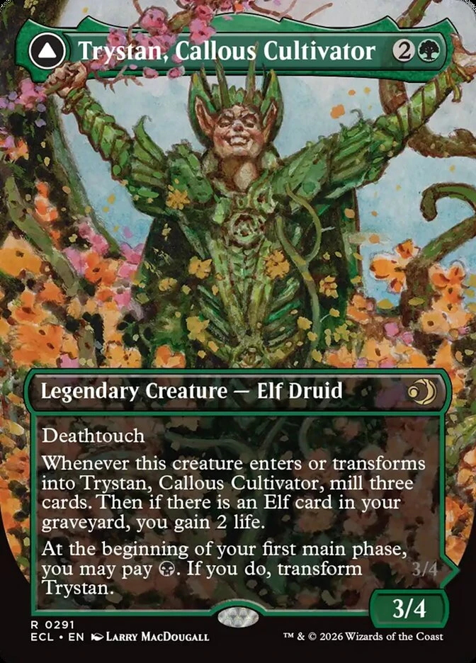Trystan, Callous Cultivator // Trystan, Penitent Culler