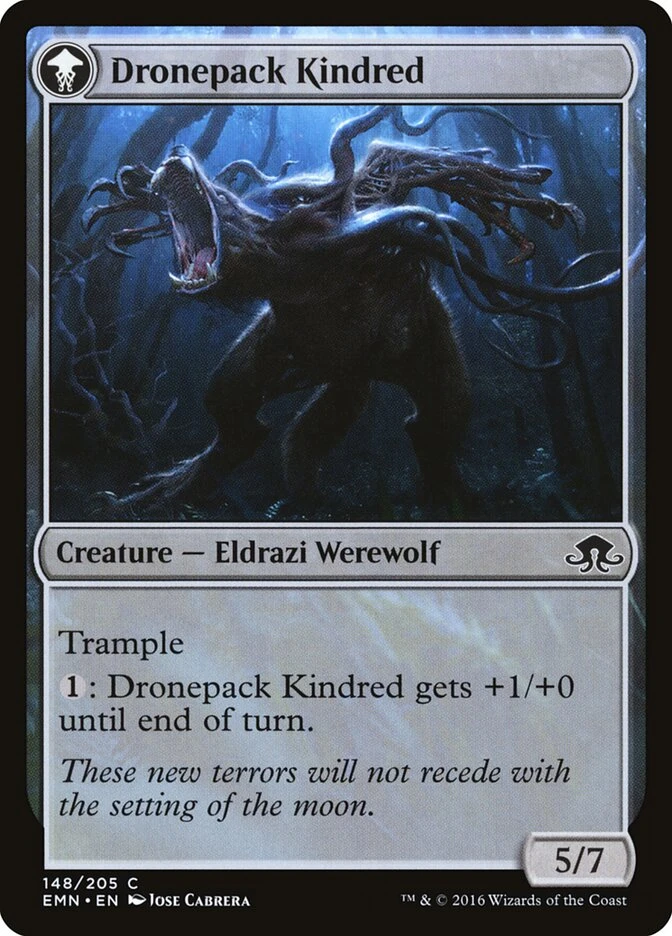 Vildin-Pack Outcast // Dronepack Kindred — other side